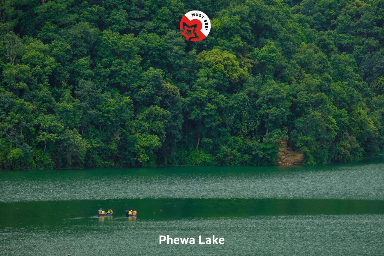 Spot On 445 New Hotel Natureland Pokhara Exteriör bild